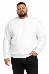                                                          Unisex pamut pulóver - Fehér 